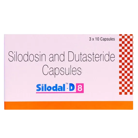 silodal d 8mg capsule 10's